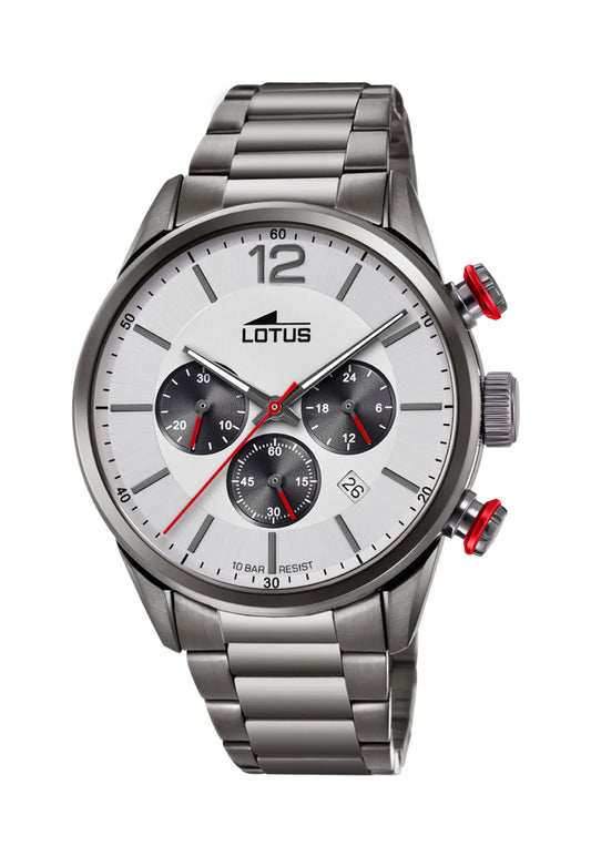 Lotus 18686/1 Hombre Chrono Plateado